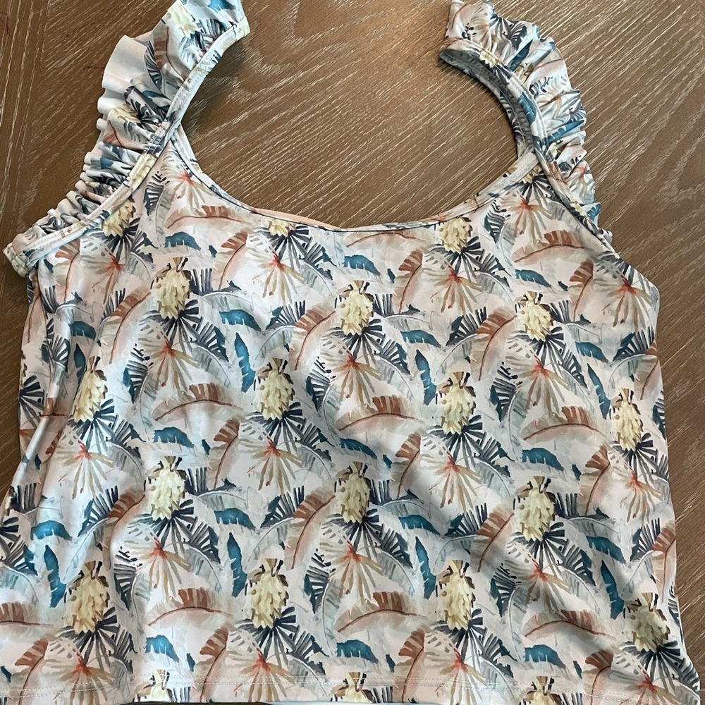 Kortni Jeane flutter sleeve swim top